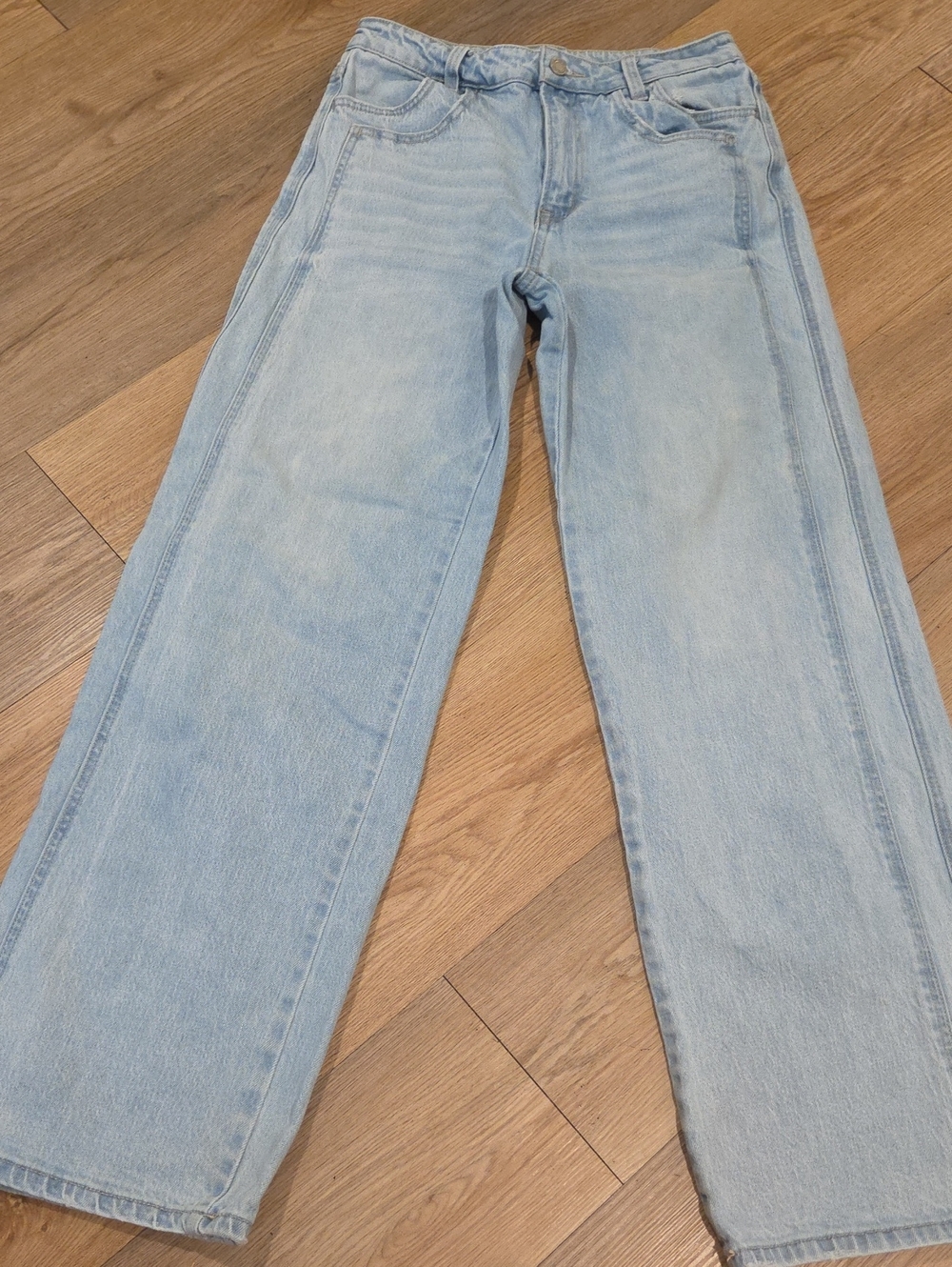 Light Blue Wide Leg Women's Jeans - Classic Flare Style
